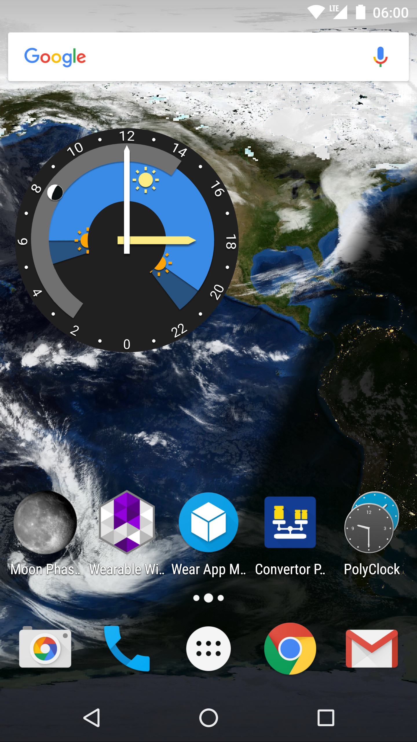 screenshot of terratime map on Nexus 5